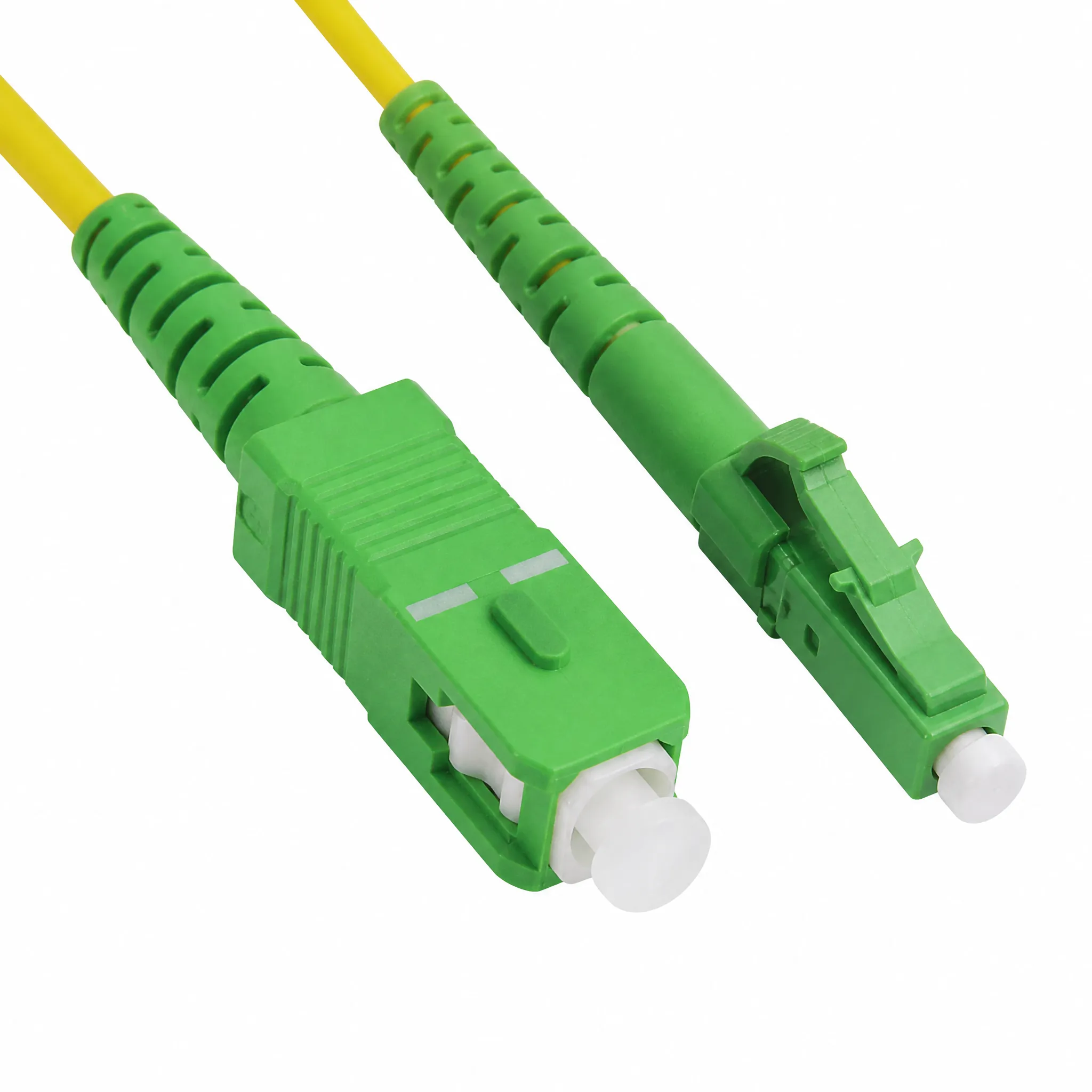 SC/APC to LC/APC hybrid APC single mode fiber optic patch cord